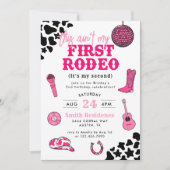 Cowgirl Disco is niet mijn eerste Rodeo verjaardag Kaart (Voorkant)