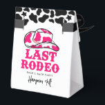 Cowgirl Disco Laatste Rodeo Bachelorette katerkit Bedankdoosjes<br><div class="desc">Een leuk cowgirl-ontwerp met roze letters</div>