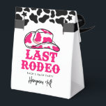 Cowgirl Disco Laatste Rodeo Bachelorette katerkit Bedankdoosjes<br><div class="desc">Een leuk cowgirl ontwerp met roze letters</div>