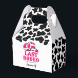 Cowgirl Disco Laatste Rodeo Bachelorette katerkit Bedankdoosjes<br><div class="desc">Een leuk cowgirl-ontwerp met roze letters</div>