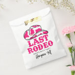 Cowgirl Disco Laatste Rodeo Bachelorette katerkit Bedankzakje<br><div class="desc">Een leuk cowgirl ontwerp met roze letters</div>