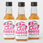 Cowgirl Disco Laatste Rodeo Bachelorette Likeurfles Etiket (Flessen)