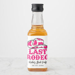 Cowgirl Disco Laatste Rodeo Bachelorette Likeurfles Etiket