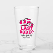 Cowgirl Disco Last Rodeo Bachelorette Glas (Voorkant)
