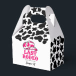 Cowgirl Disco Last Rodeo Bachelorette Hangover Kit Bedankdoosjes<br><div class="desc">Een leuk cowgirl ontwerp met opwindend roze letters</div>