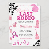 Cowgirl Disco Last Rodeo Bachelorette Kaart (Voorkant / Achterkant)