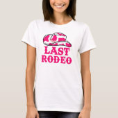 Cowgirl Disco Last Rodeo Bachelorette T-Shirt (Voorkant)