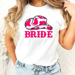 Cowgirl Disco Last Rodeo Bachelorette T-Shirt<br><div class="desc">Een leuk cowgirl ontwerp met opwindend roze en oranje detail</div>
