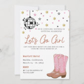 Cowgirl Disco Rodeo vrijgezellenweekend Kaart (Voorkant)