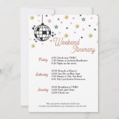 Cowgirl Disco Rodeo vrijgezellenweekend Kaart (Achterkant)