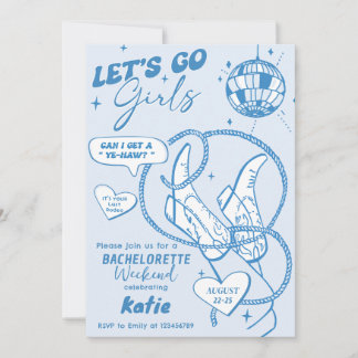 Cowgirl Disco Rodeo vrijgezellenweekend Kaart