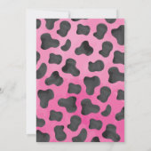 Cowgirl Disco Rodeo Westerne Verjaardagsuitnodigin Kaart (Achterkant)