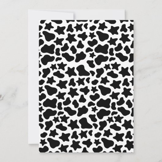 Cowgirl Disco Roze Eerste Rodeo Bedankt Y'all Kaart (Achterkant)