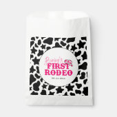 Cowgirl Disco Roze Eerste Rodeo Bedankzakje (Voorkant)