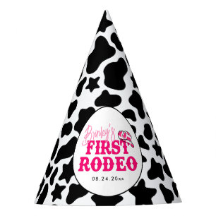Cowgirl Disco Roze Eerste Rodeo Feesthoedjes