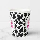 Cowgirl Disco Roze Eerste Rodeo Papieren Bekers (Rechts)