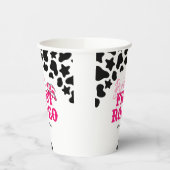 Cowgirl Disco Roze Eerste Rodeo Papieren Bekers (Links)