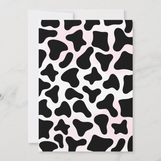 Cowgirl Disco verjaardagsfeestje Kaart (Achterkant)