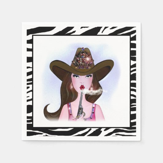 Cowgirl Diva Servetten (Voorkant)