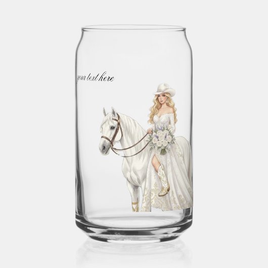 cowgirl-echtgenote blikvorm glas (Voorkant)