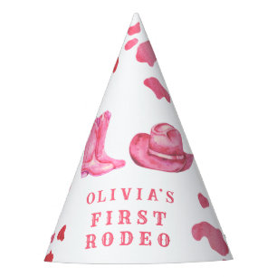 Cowgirl Eerste Rodeo Feesthoed Feesthoedjes