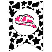 Cowgirl Eerste Rodeo Roze Vlaggetjes (Eerste vlag)