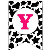 Cowgirl Eerste Rodeo Roze Vlaggetjes (Derde vlag)