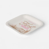 Cowgirl Eerste Rodeo Verjaardag Borden Papieren Bordje (Gebogen)