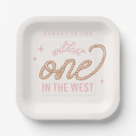 Cowgirl eerste verjaardag Borden Papieren Bordje