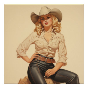 Cowgirl Elegance Kronieken: Wild West fluistert Perfect Poster