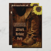 Cowgirl Elk ouderdom Western land Kaart (Voorkant / Achterkant)