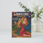 Cowgirl en Cowboy Briefkaart (Staand voorkant)