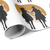 Cowgirl en Cowboy Cadeaupapier (Rol Hoek)