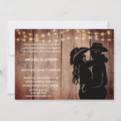 Cowgirl en Cowboy Cookout/BBQ Uitnodiging (Voorkant)