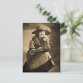 Cowgirl en haar Six Shooter  Briefkaart (Staand voorkant)