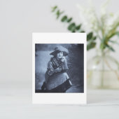 Cowgirl en haar zes schutter Briefkaart (Staand voorkant)