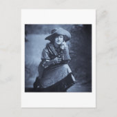 Cowgirl en haar zes schutter Briefkaart (Voorkant)