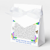 Cowgirl en paard doolhof met ballonnen Dank u Bedankdoosjes (Voorkant Zijde)