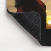 Cowgirl en paard in de Muismat van de zon (Hoek)