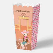  Cowgirl en paard Verjaardagsfeest Bedankdoosjes (Achterkant)