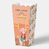  Cowgirl en paard Verjaardagsfeest Bedankdoosjes (Achterkant)