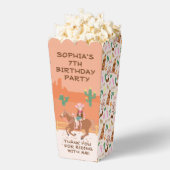  Cowgirl en paard Verjaardagsfeest Bedankdoosjes (Popped)