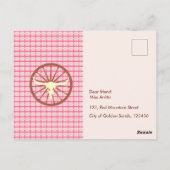  Cowgirl en paard Verjaardagsfeest Briefkaart (Achterkant)