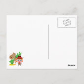 Cowgirl en paarden briefkaart (Achterkant)