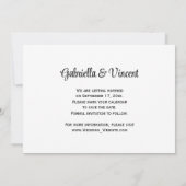 Cowgirl en zonnebloemen Western Save the Date Kaart (Achterkant)