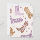 Cowgirl "End Piece" Hoge Stoel Bunting Banner Kaar Kaart (Voorkant)