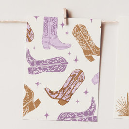 Cowgirl "End Piece" Hoge Stoel Bunting Banner Kaar Kaart