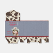 Cowgirl Favor Box Bedankdoosjes (Uitgevouwen)