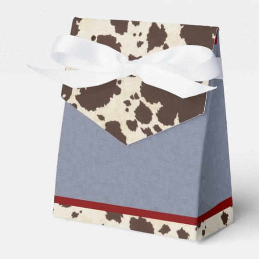 Cowgirl Favor Box Bedankdoosjes (Voorkant Zijde)