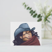 Cowgirl Feestdagenkaart (Staand voorkant)